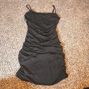 Yissang Ruched Bodycon Dress Sleeveless Cocktail Party‎ Dress XL